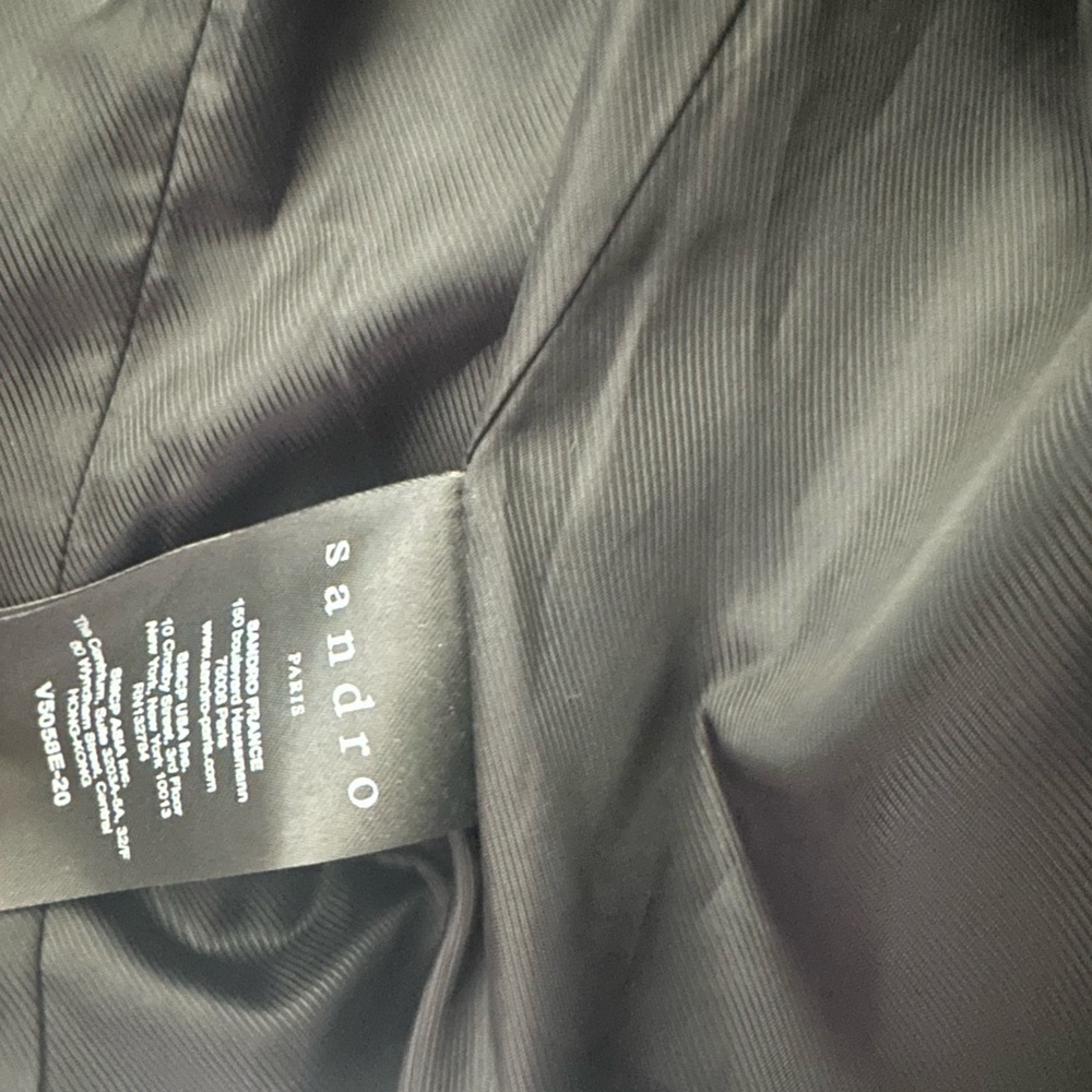 Sandro Black Leather Biker Jacket - Picture 6 of 6